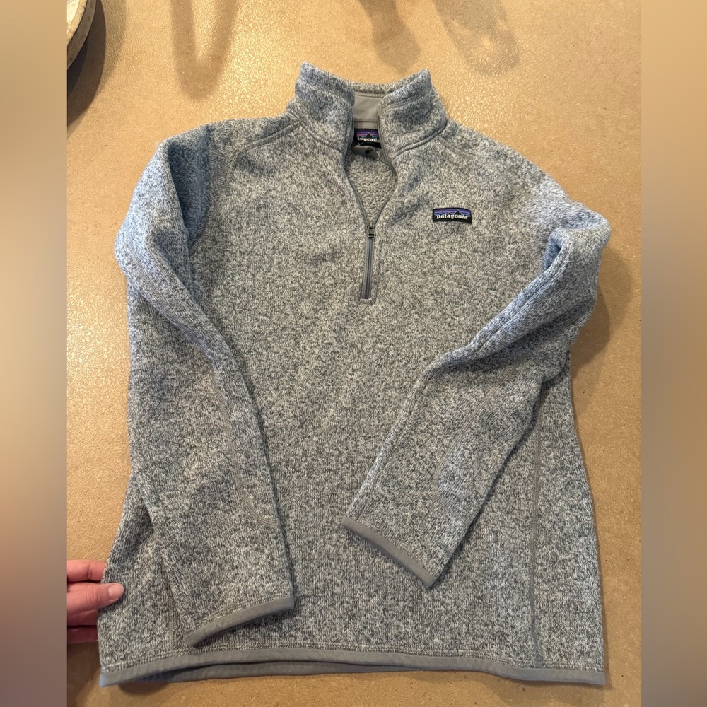 Patagonia Women’s Better Sweater Grey 1/4 zip Size M